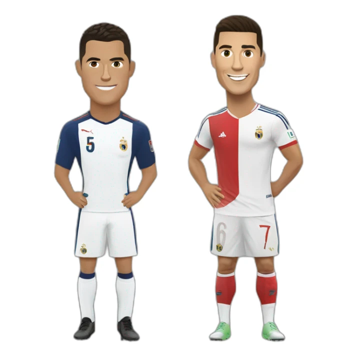 Frenc Puskas and Cristiano Ronaldo sticker