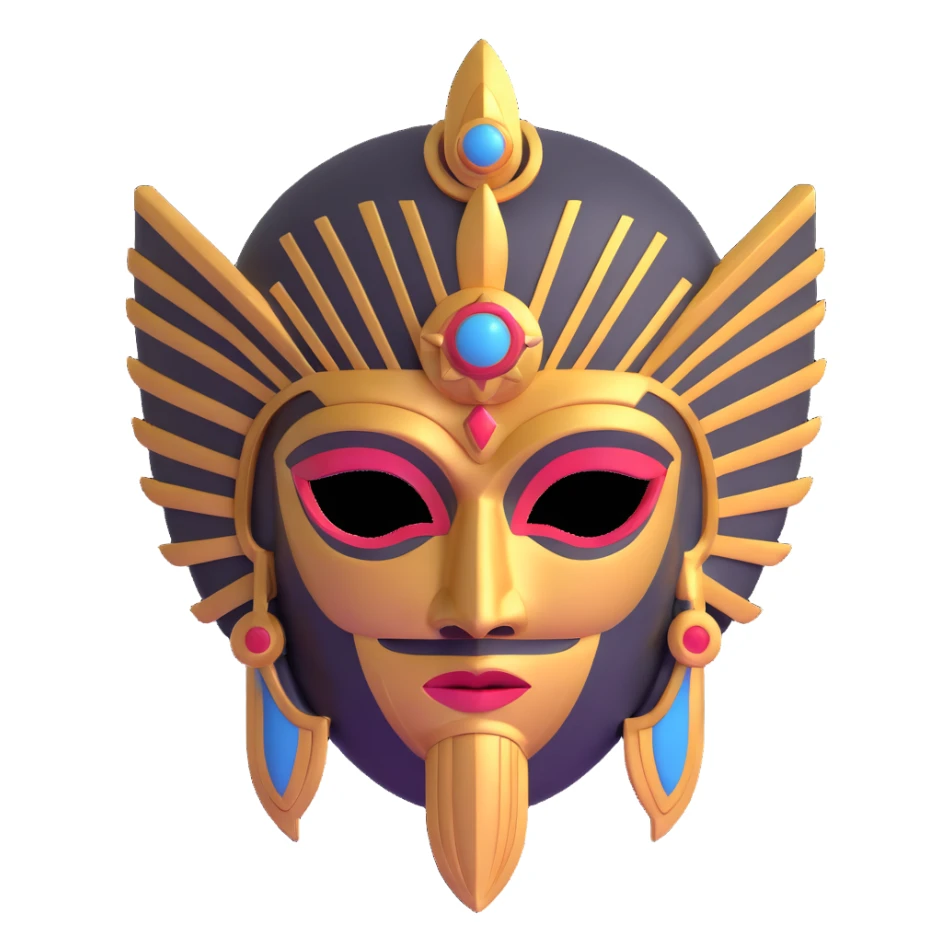 Anunnaki mask sticker