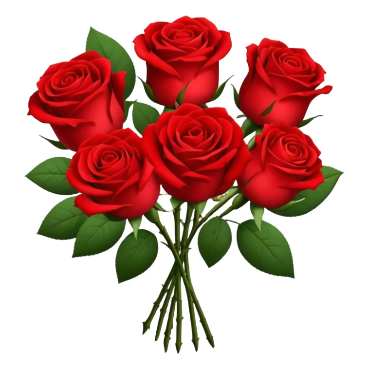 bukiet ładnych czerwonych róż sticker