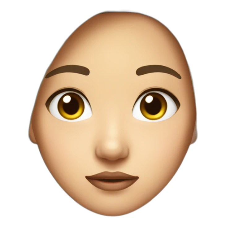 Side eye OK asian girl face sticker