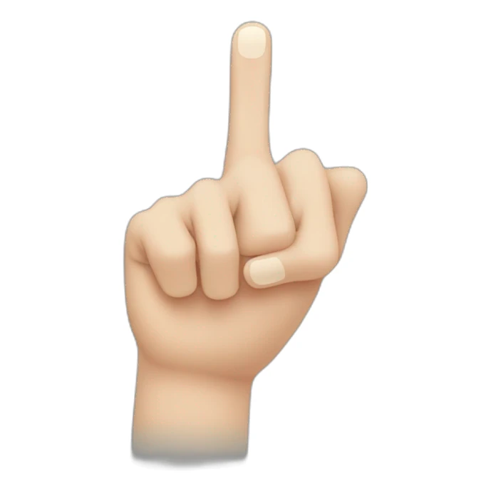 index finger point at three circles in different color sticker