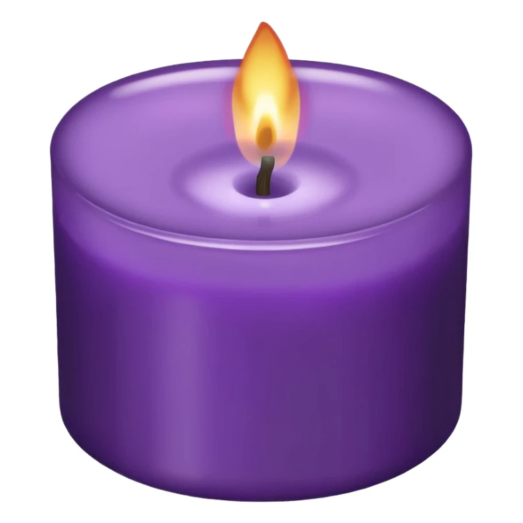burning the midniight oil- make it purple candle  sticker