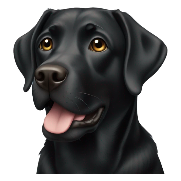Black Labrador  sticker
