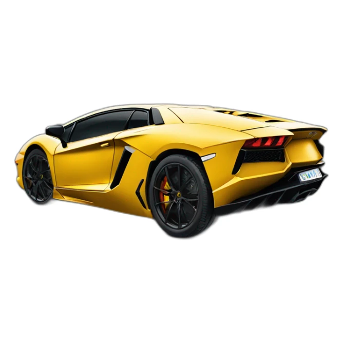 Bébé dans une Lamborghini Aventador sticker