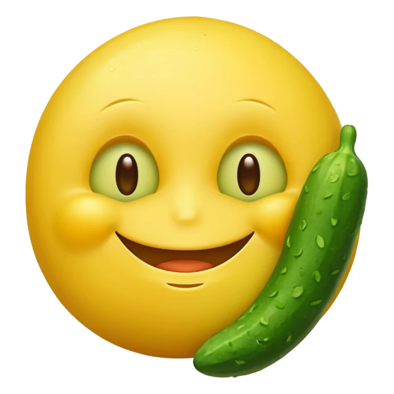 resting yellow smiley face with cucumbers over its eyes sticker