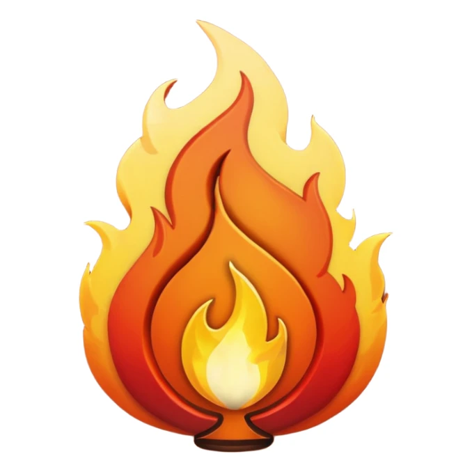 Fortnite logo F with a flame sticker