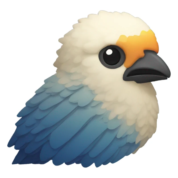 pixelated head of a bird sticker