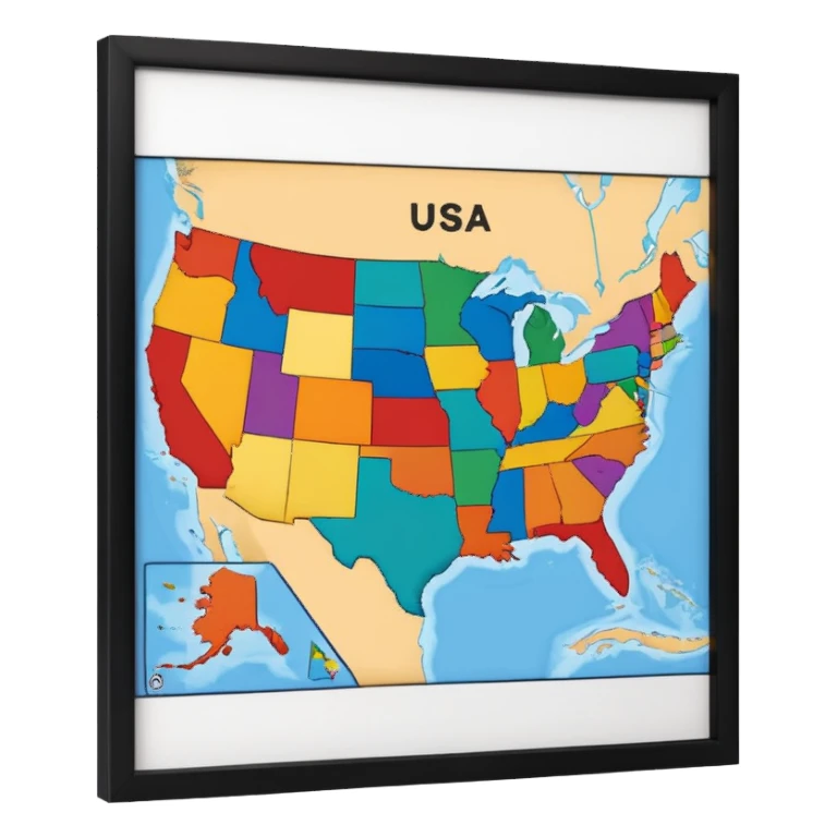 state of usa sticker