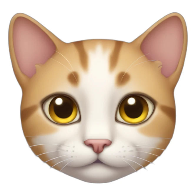 cat with stars in its eyes sticker