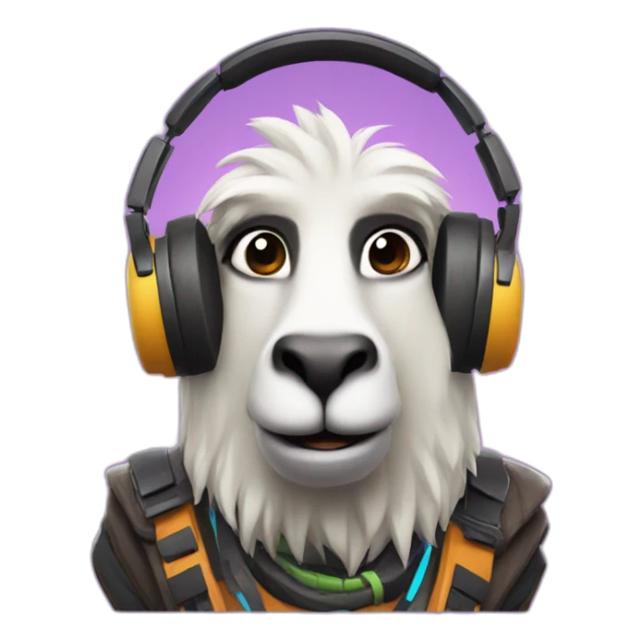 Fortnite Lama as DJ sticker