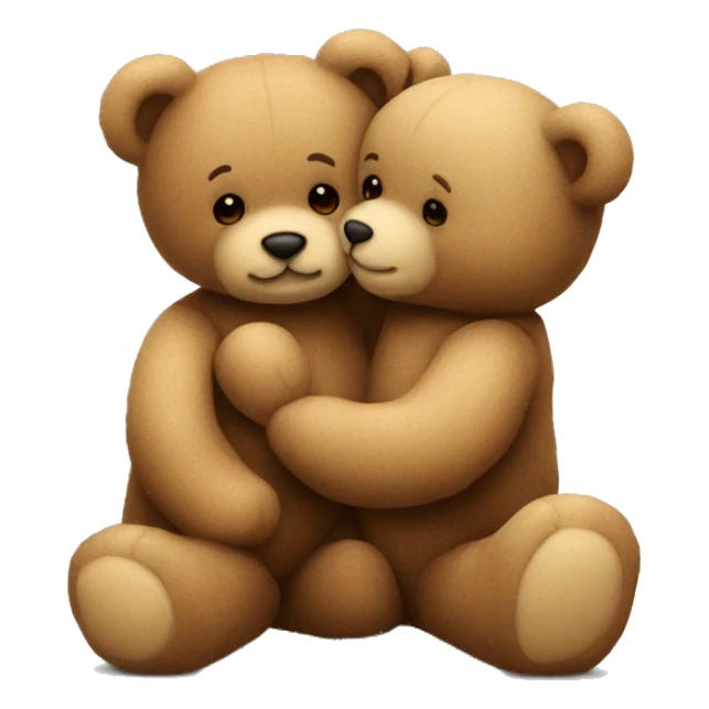 teddy bear kissing another teddy bear sticker