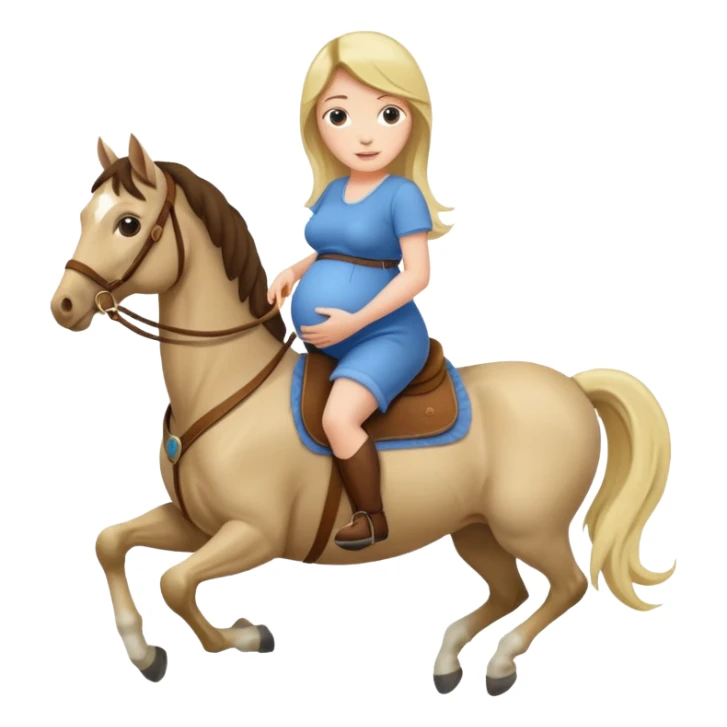 fai la ragazza del cavallo incinta sticker