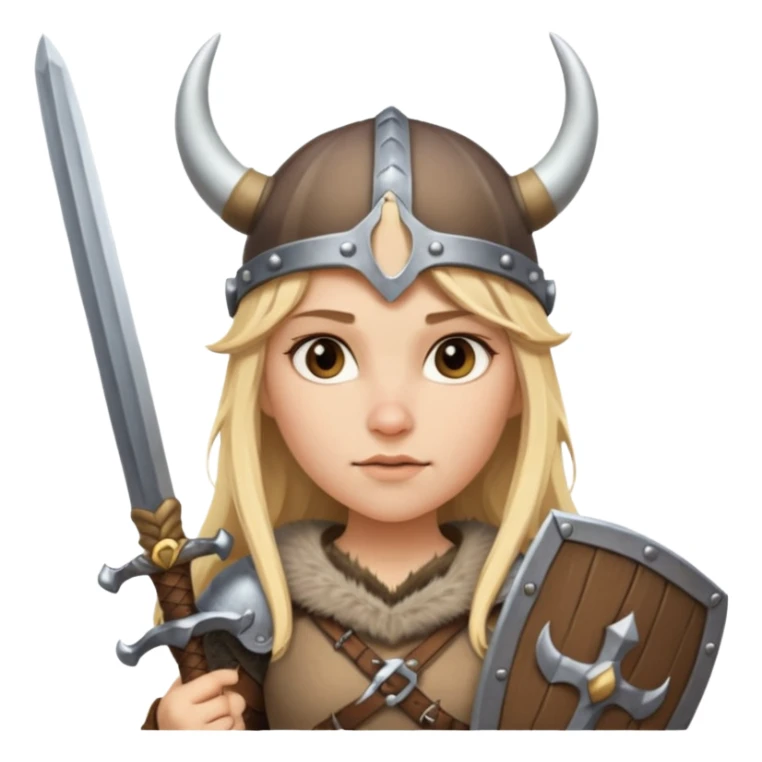 girl viking sticker
