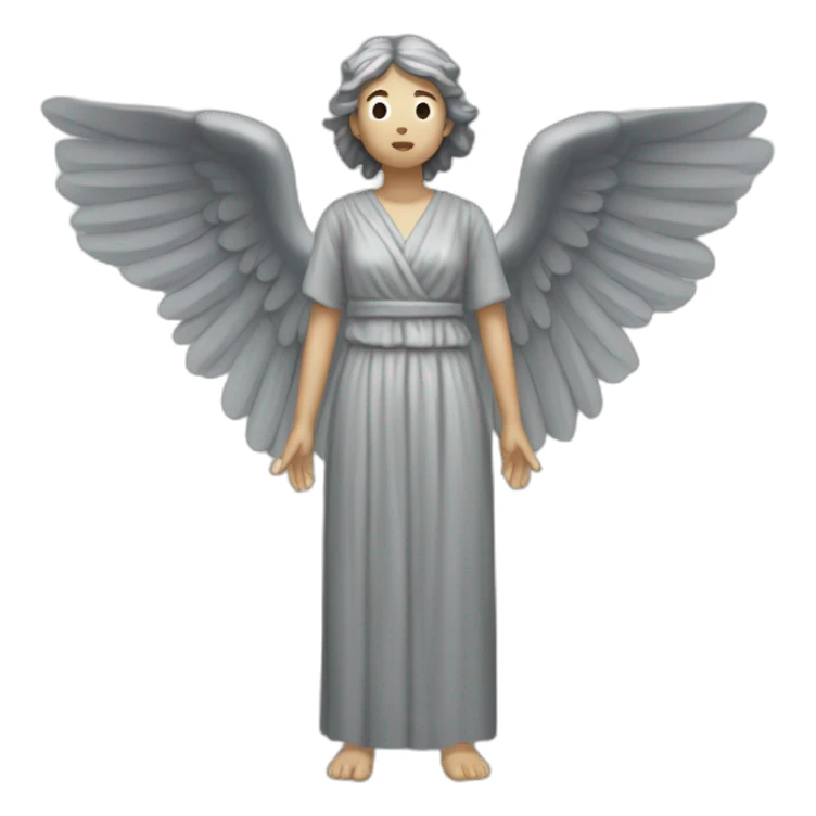 Asian weeping angel full body sticker