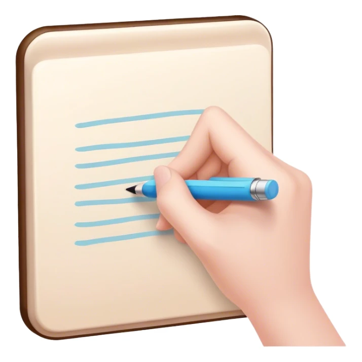 hand writes pastel pan sticker