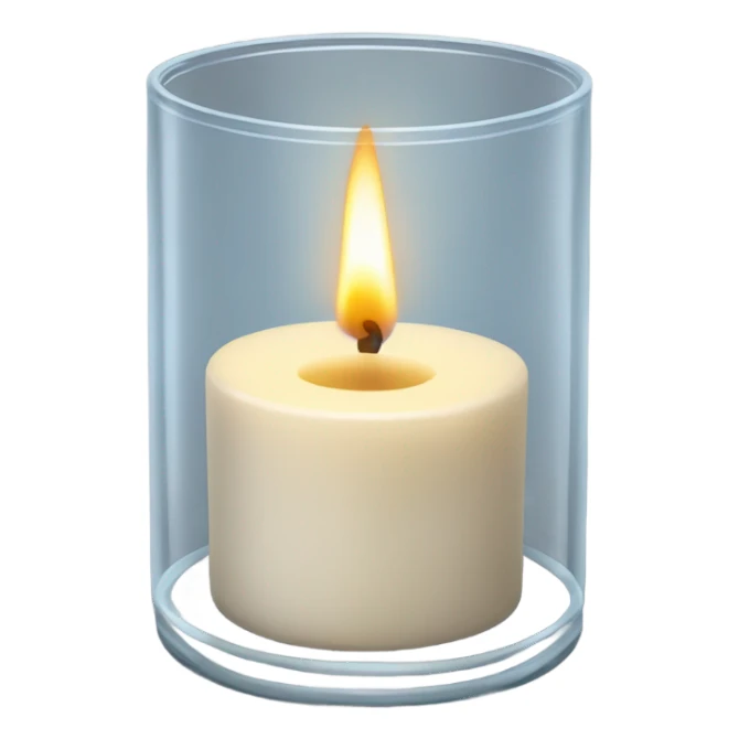 Candle in a glass  sticker