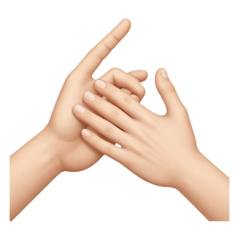 two white hands in a secret handshake sticker