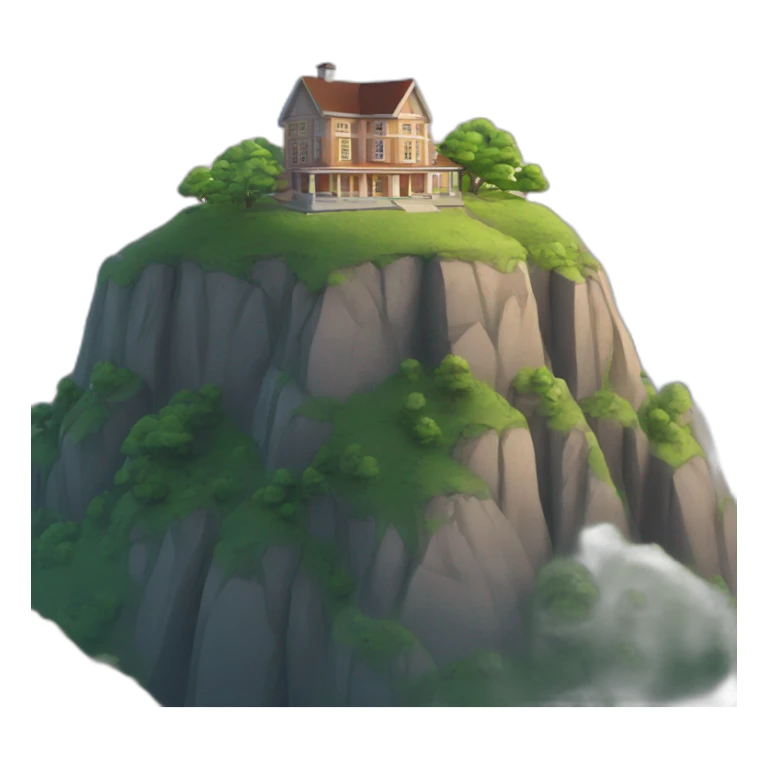 school on top of a mountain  sticker