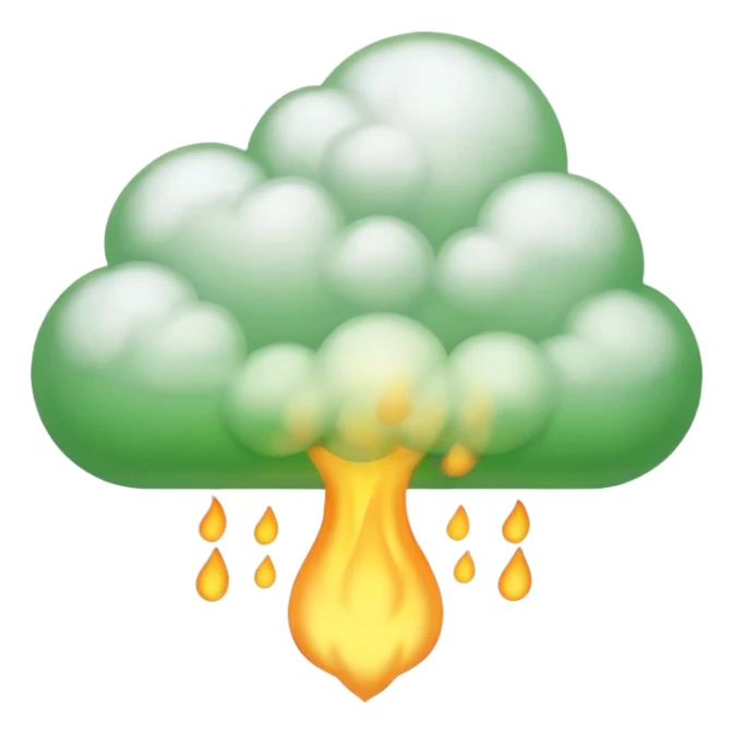 A cute fart green sticker