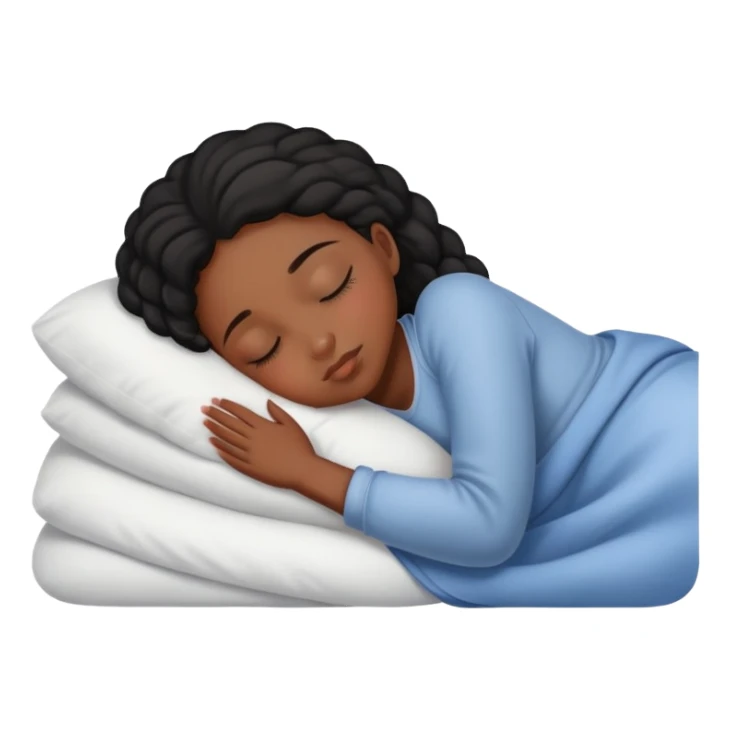 Menina negra dormindo sticker