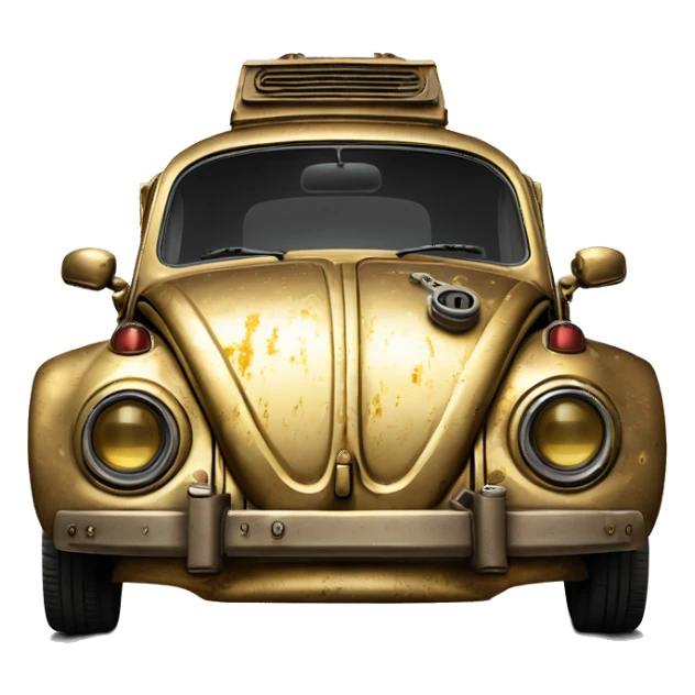 1972  C-3PO Volkswagen bug tarnished from space sticker