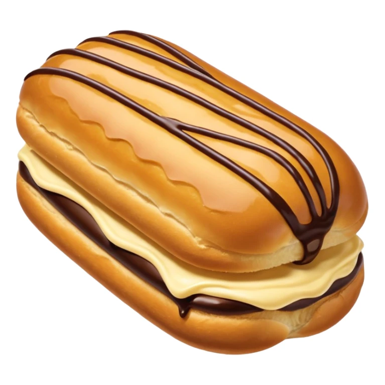 round bun eclair sticker