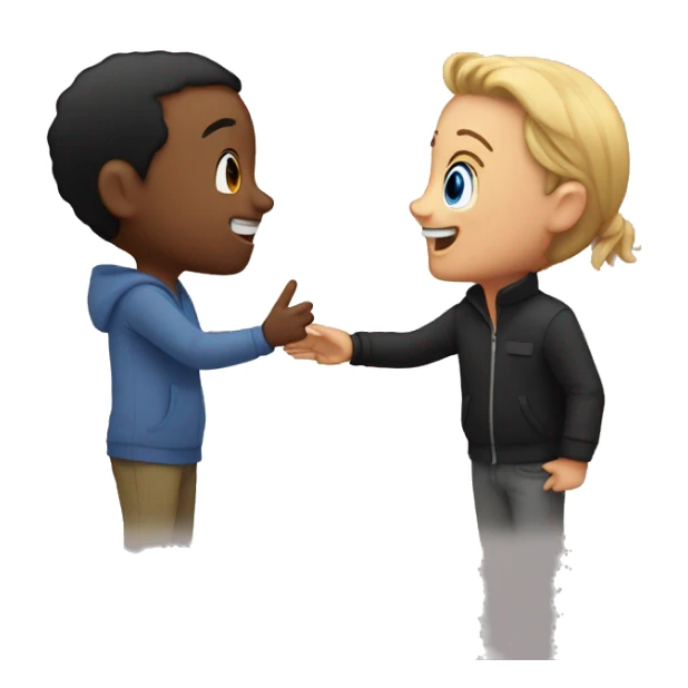 Avery saying hi to Charlie  sticker