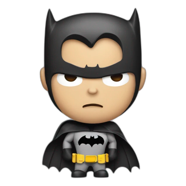 batman shrugging shoulders in confusion sticker