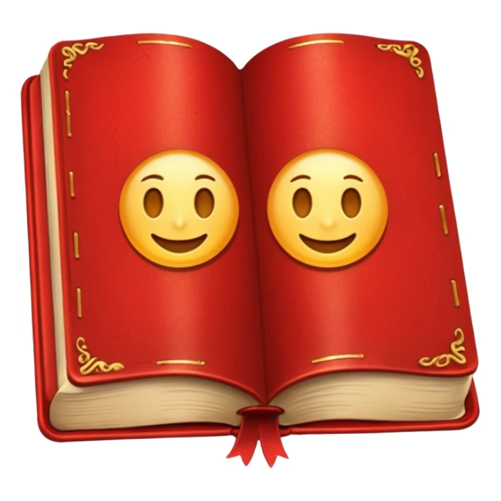 red book, golden glow sticker