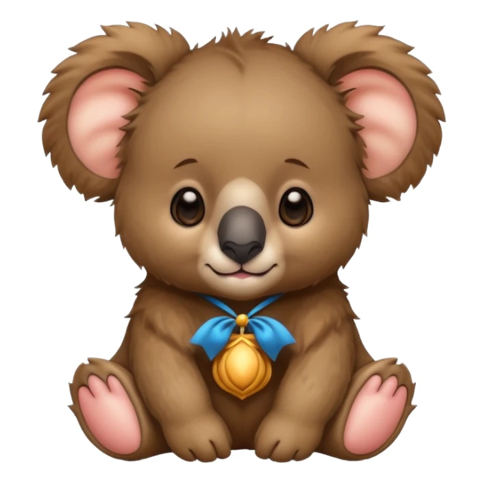 a lions mane on a Baby koala bear 🐨🦁 sticker