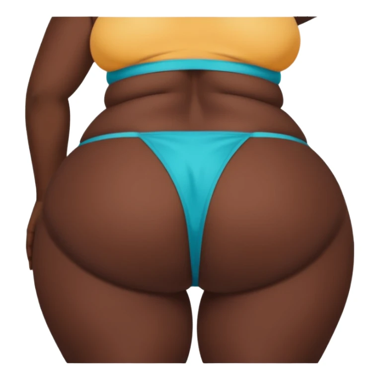 Femme grosse fesse écarter sticker