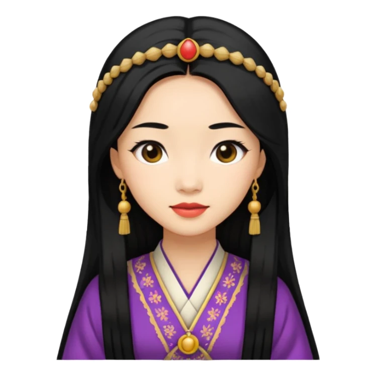 1900's Asian female sticker