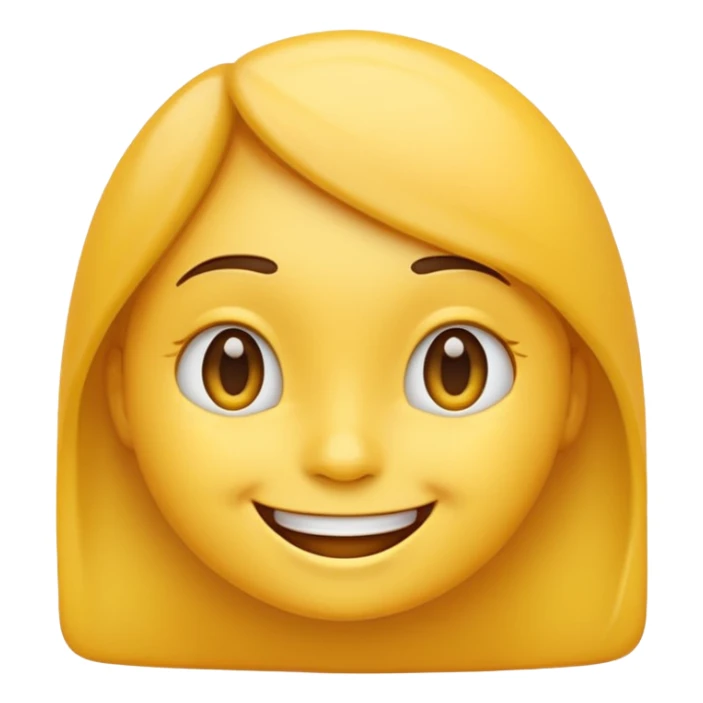 emoji smiling with joy, but only the side profile sticker