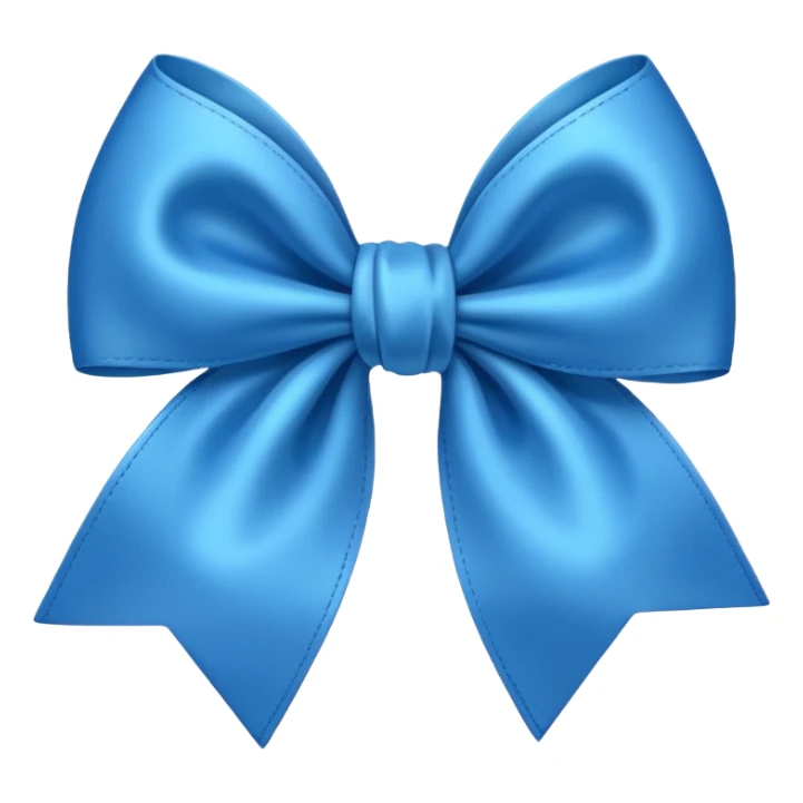 emoji moño azul sticker