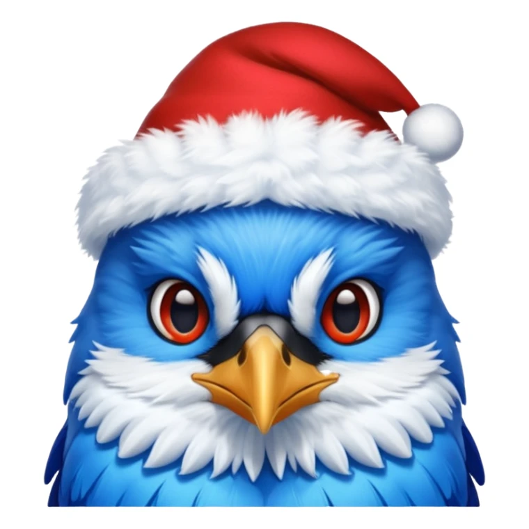 Christmas Jays with red hat sticker