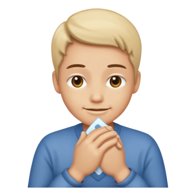 Face looking smug with hands rubbing showing someone’s getting rizzy sticker