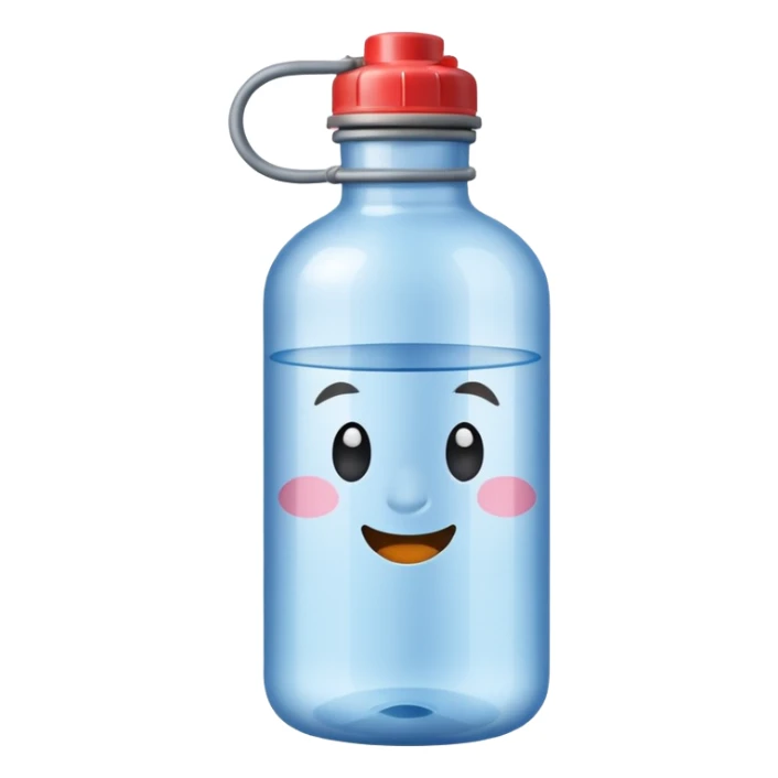 old camping water bottle sticker