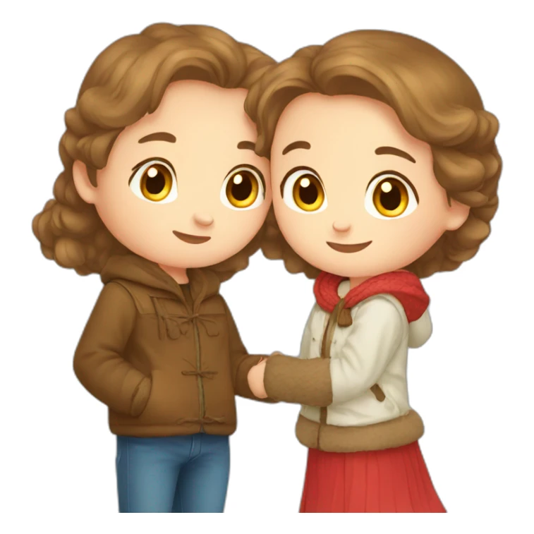 boy and girl bear russia sticker