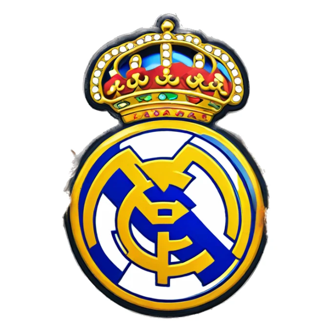 Escudo Real Madrid fuego sticker