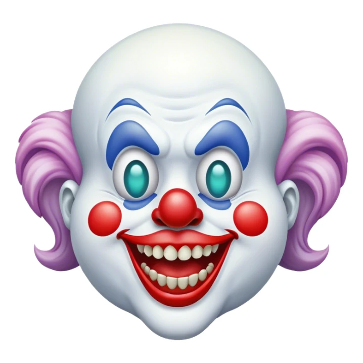ghost clown sticker