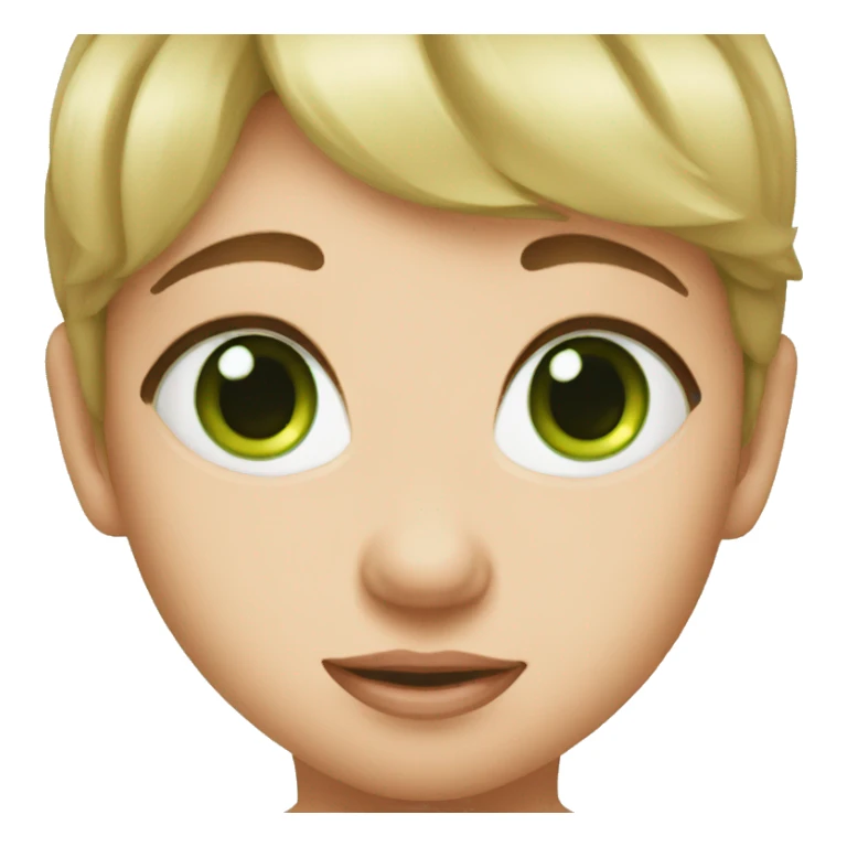 Baby green eyes sticker