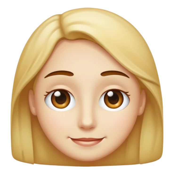 Small dots for eyes with a lifeless smile sticker