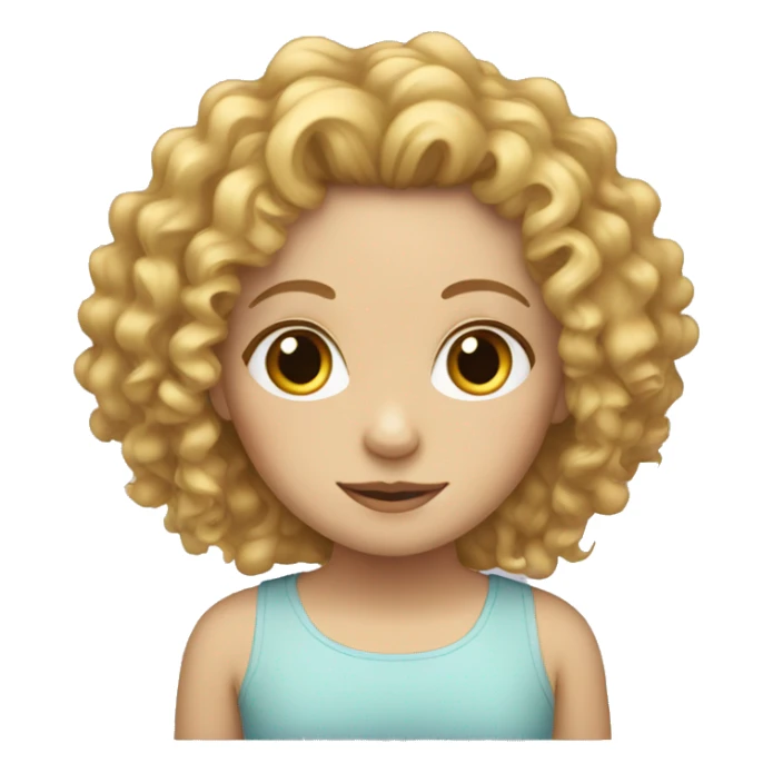 Curly White Girl sticker