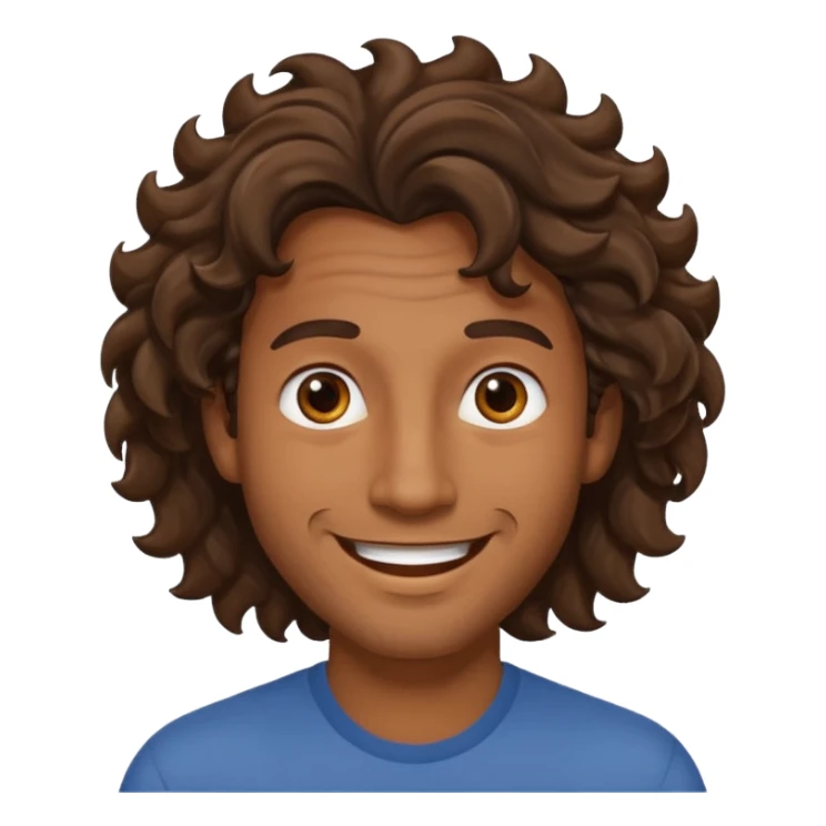 wavy hair mens image sticker