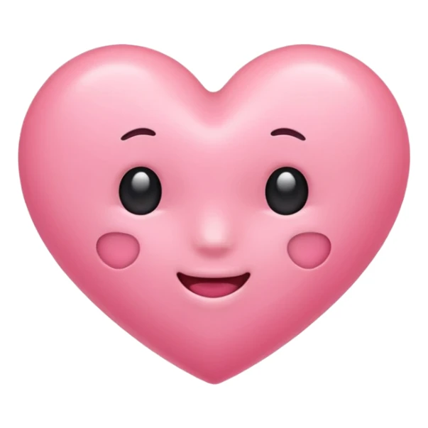cute pink meat HEART emoji sticker