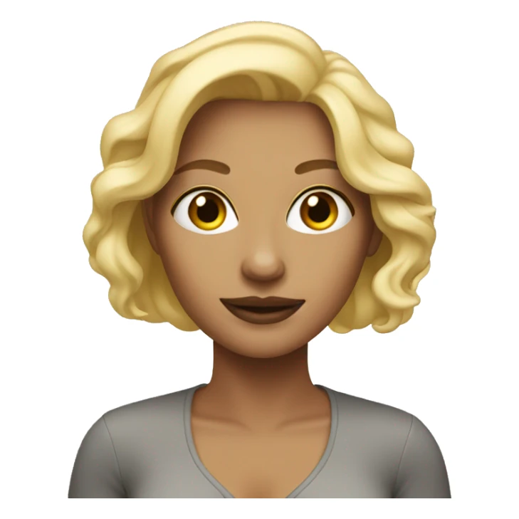 high blonde woman sticker
