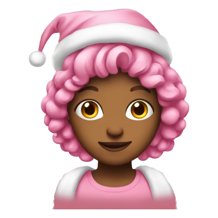 Pink christmas sticker