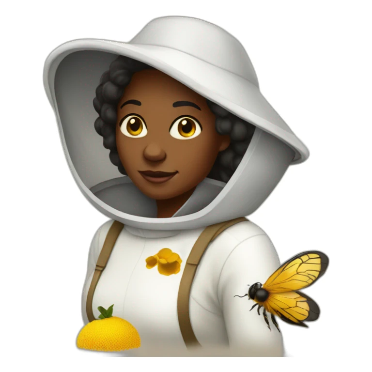 beekeeper black lady honey sticker