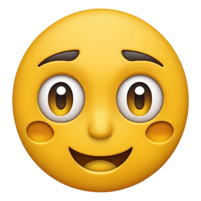 Yellow iOS emoji side eyeing camera and grimacing sticker