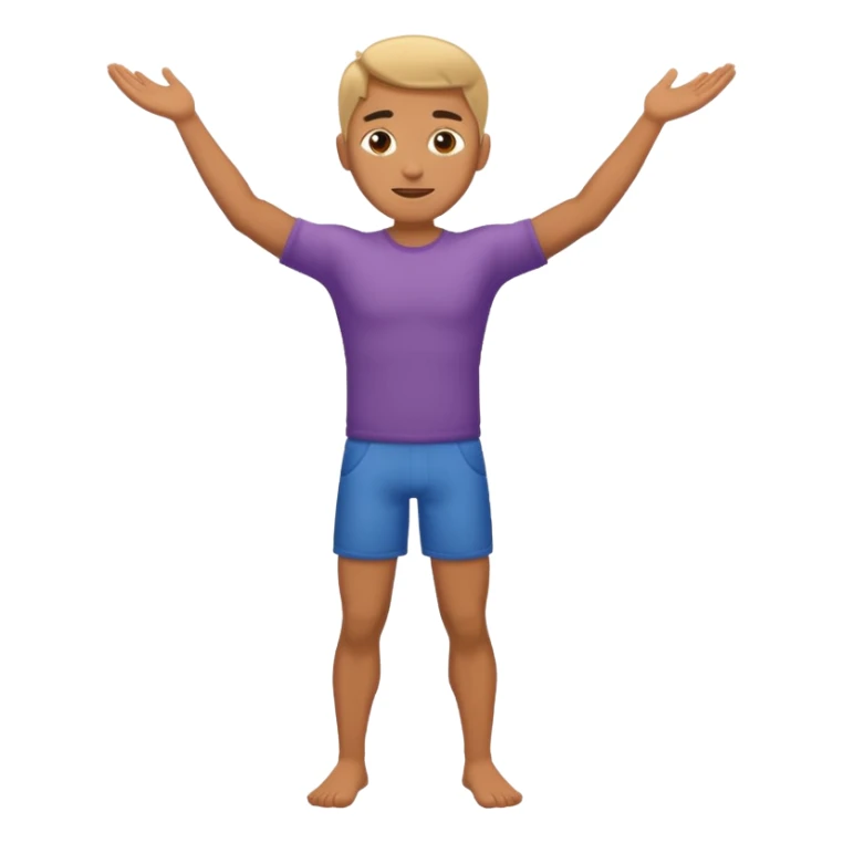 fullbody naked man elbows up sticker